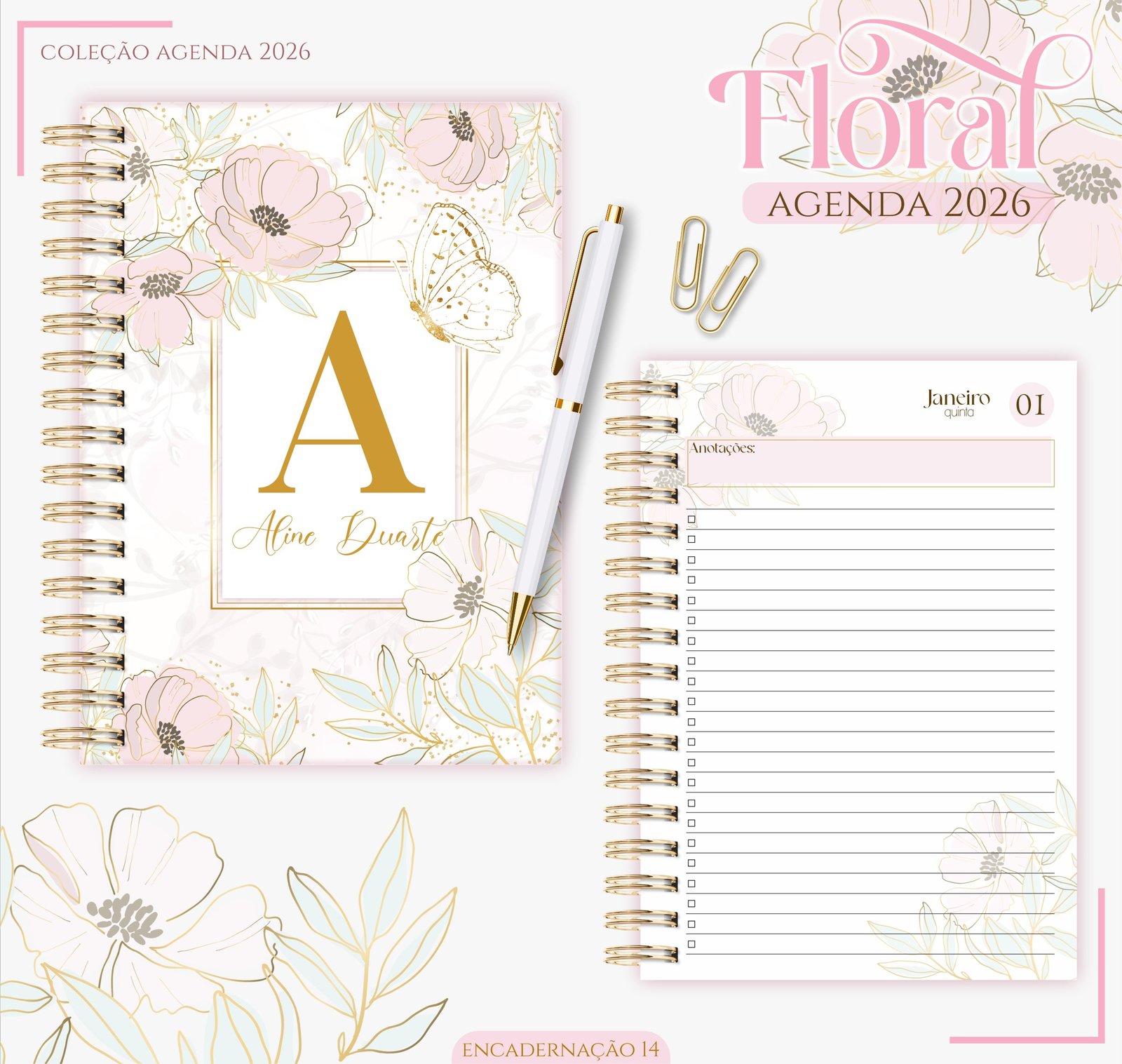 Agenda Floral Delicado 2026