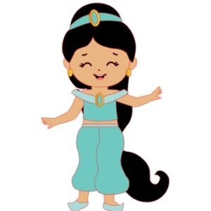 Topo Princesa Jasmine Em Camadas