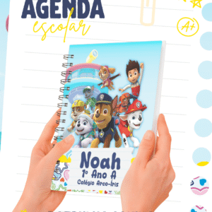 Capa Agenda Escolar A5 Patrulha Canina