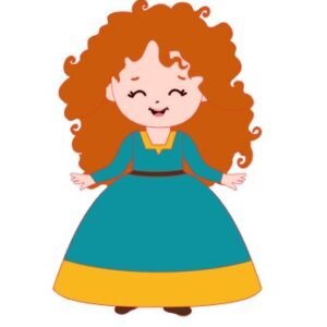 Topo Princesa Merida Em Camadas