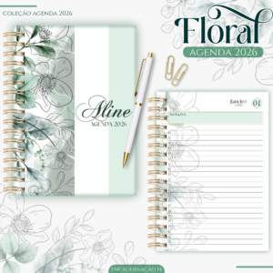 Agenda Floral Verde 2026