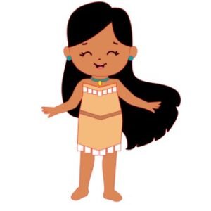 Topo Princesa Pocahontas Em Camadas