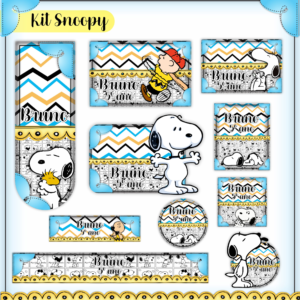 Etiqueta Escolar Snoopy