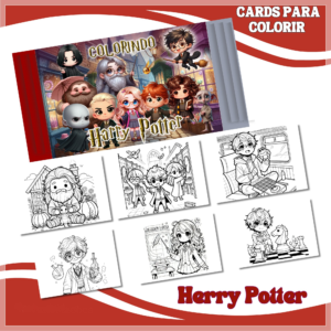 Card De Colorir Harry Potter