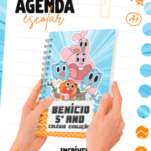 Capa Agenda A5 O Incrivel Mundo De Gumball