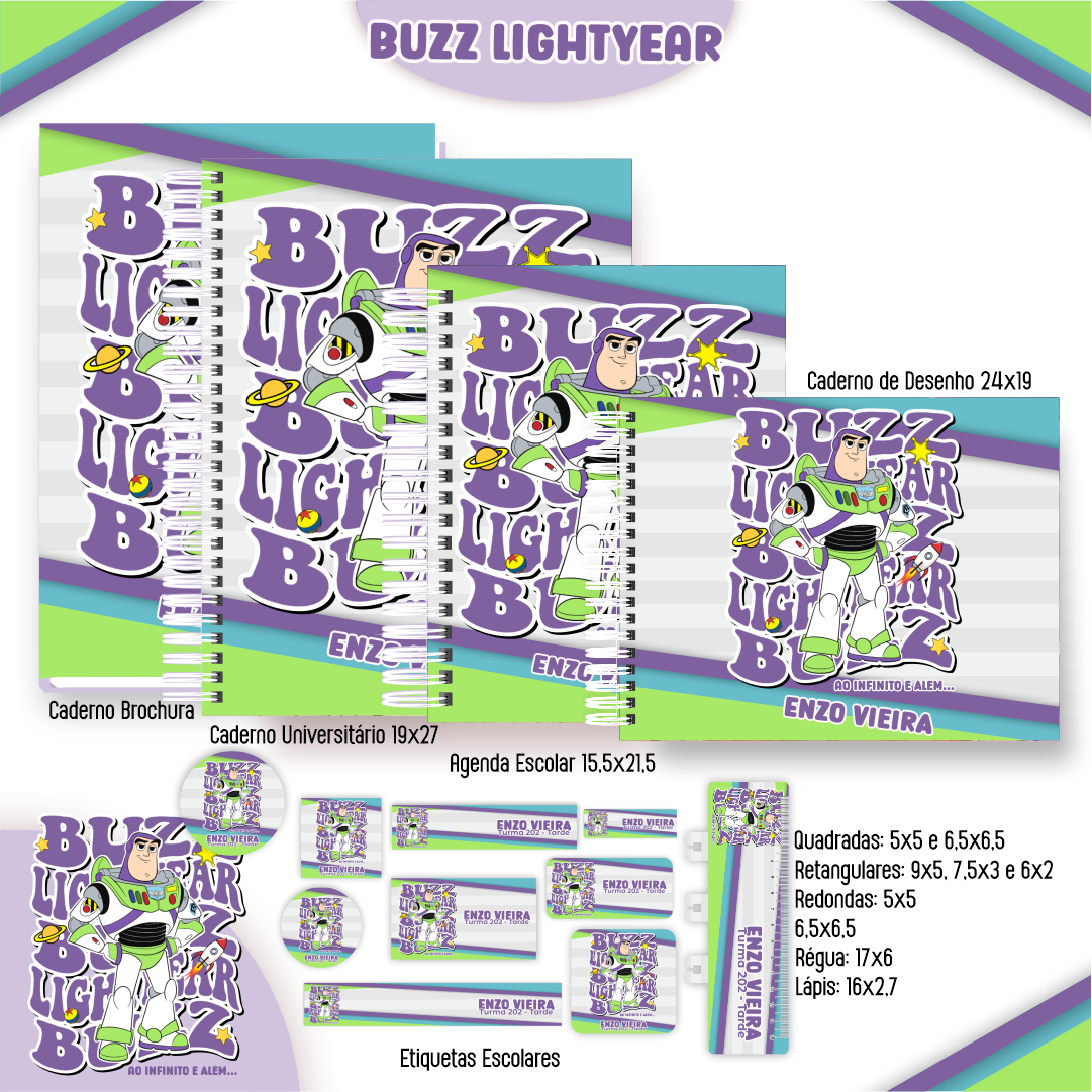 Combo Escolar Buzz Lightyear