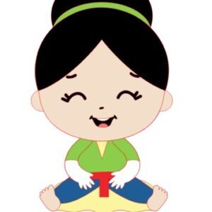 Topo Princesa Mulan Cute