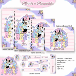Combo Escolar Minnie E Margarida