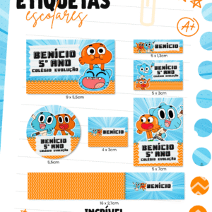 Etiquetas O Incirvel Mundo De Gumball