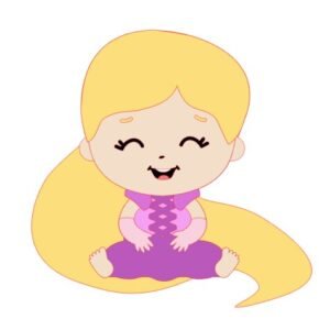 Topo Princesa Rapunzel Cute