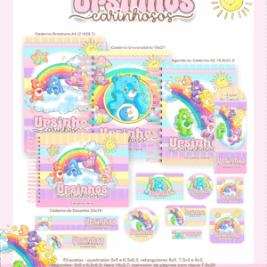 Combo Escolar Ursinhos Carinhosos