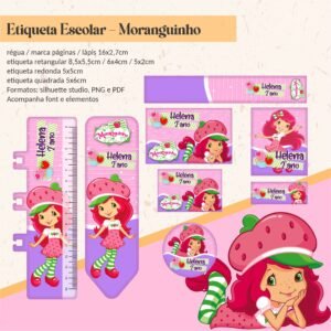 Etiqueta Escolar Moranguinho