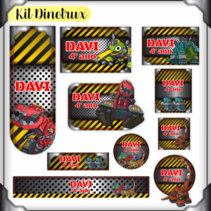 Etiqueta Escolar Dinotrux