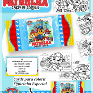 Card De Colorir Patrulha Canina