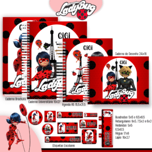 Combo Escolar Lady Bug