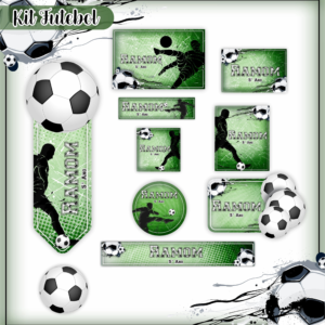 Etiqueta Escolar Futebol