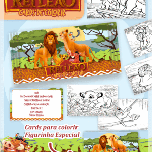 Card De Colorir O Rei Leão