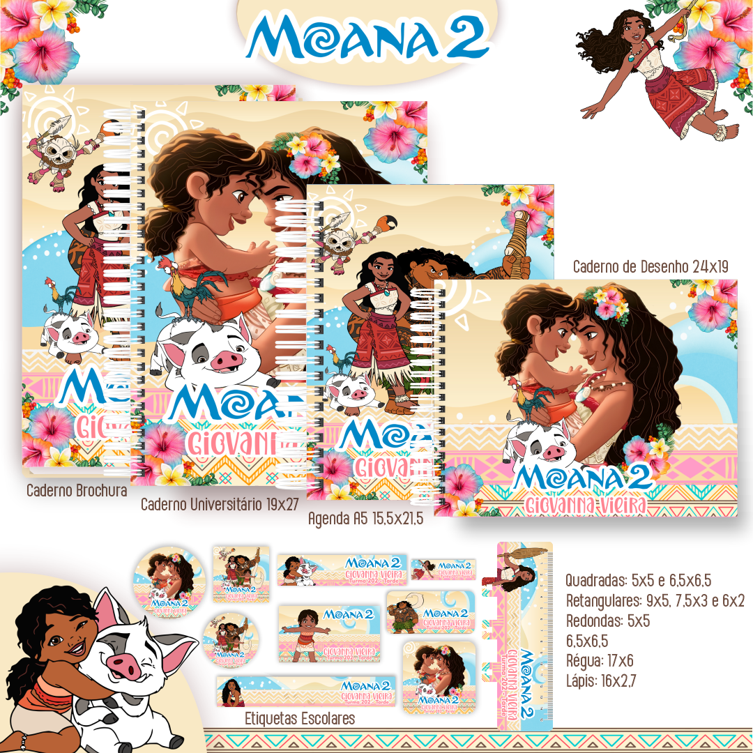 Combo Escolar Moana