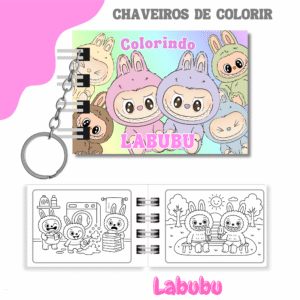 Chaveiro De Colorir Labubu