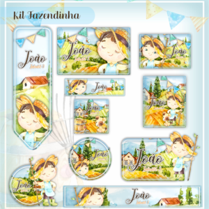 Etiqueta  Escolar Fazendinha