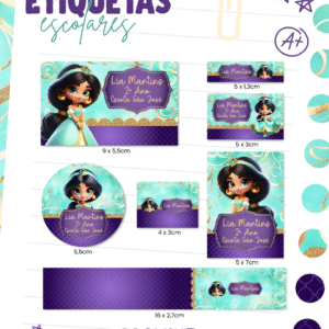 Etiqueta Escolar Jasmine