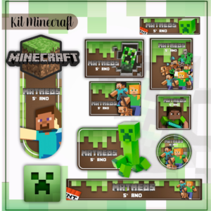 Etiqueta Escolar Minicraft