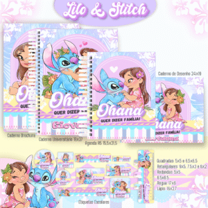 Combo Escolar Lilo E Stitch