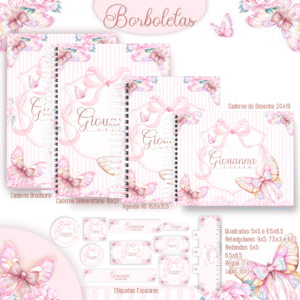 Combo Escolar Borboletas