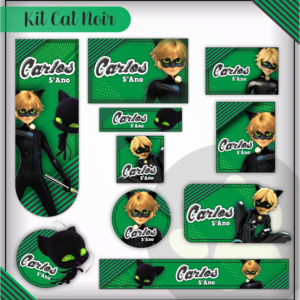 Etiqueta Escolar Cat Noir