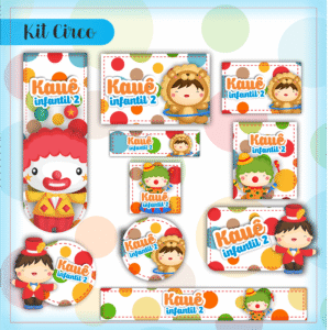 Etiqueta Escolar Circo