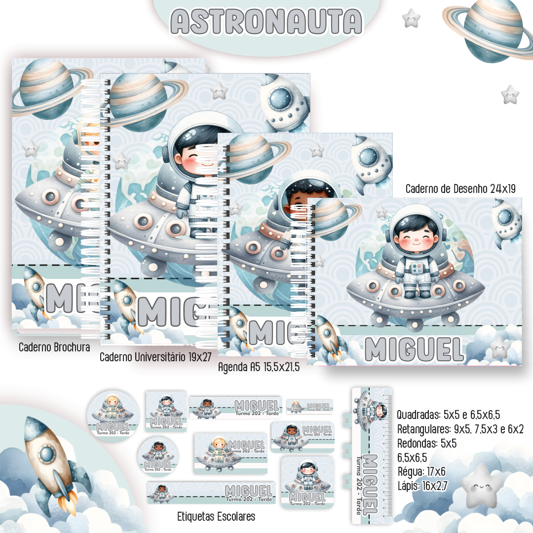 Combo Escolar Astronauta