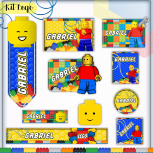 Etiqueta Escolar Lego