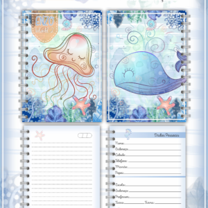 Combo Escolar Fundo Do Mar