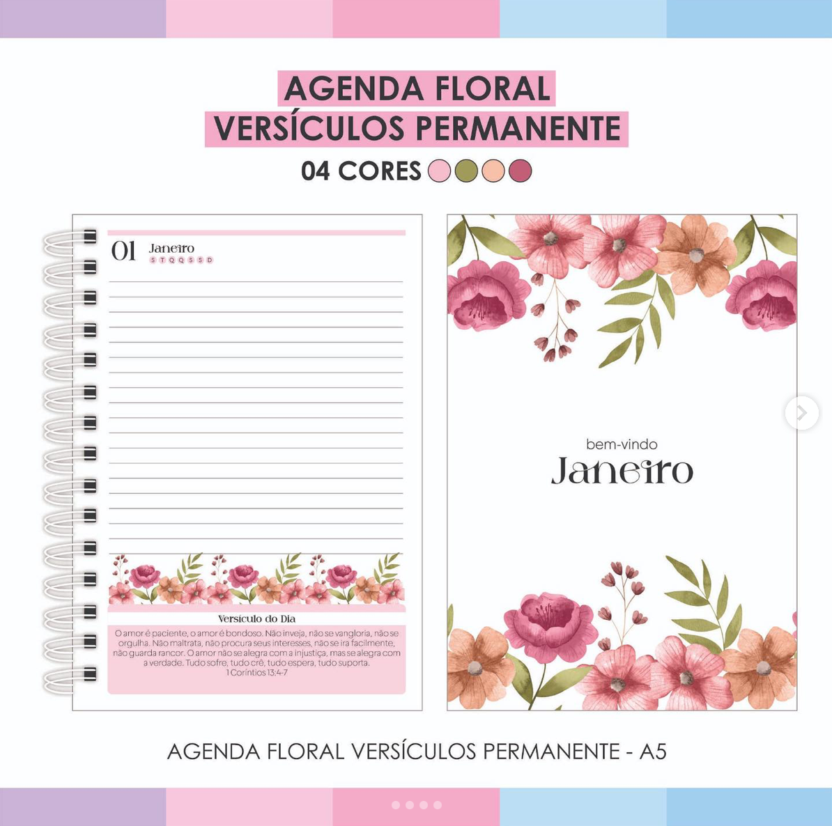 Agenda Floral Versiculos Permanente