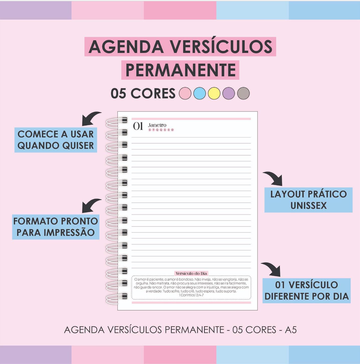 Agenda Versículos Permanente