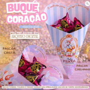 Buquê Coração Páscoa 2026