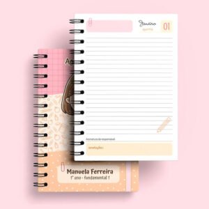 Agenda Escolar 2026 Datada 1Dpp + 2Dpp - Wire-O Espiral