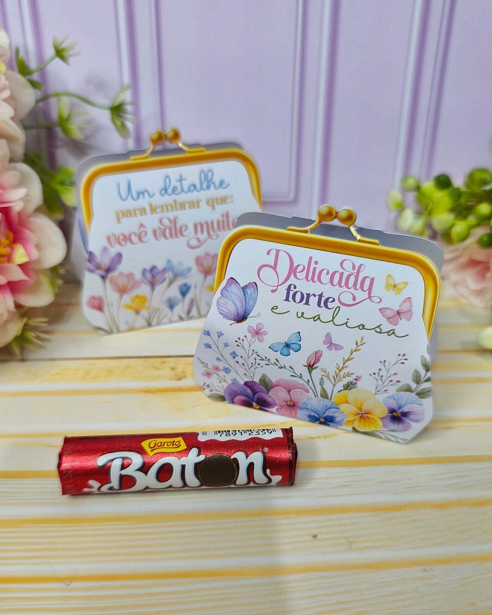 Bolsinha Mini Porta Moedinha Fake Dia Das Mulheres