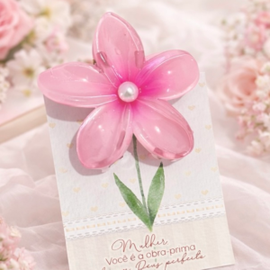 Card Presilha Flor Dia Das Mulheres