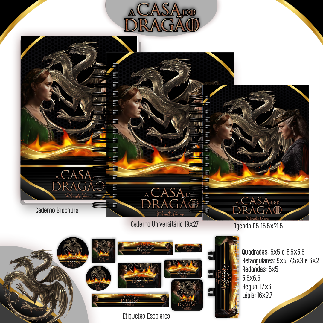 Combo Escolar A Casa Do Dragão