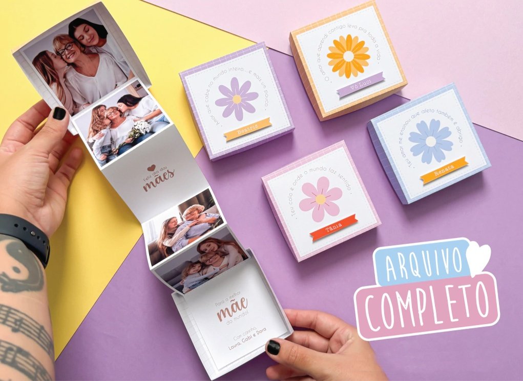 Caixinha De Fotos Dia Das Mães