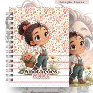 Capa Bonequinha Recraft Cabelos Castanhos No Campo