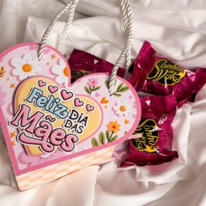 Bolsinha Coração Dia Das Mães