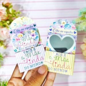 Card Espelho Coração Dia Das Mães