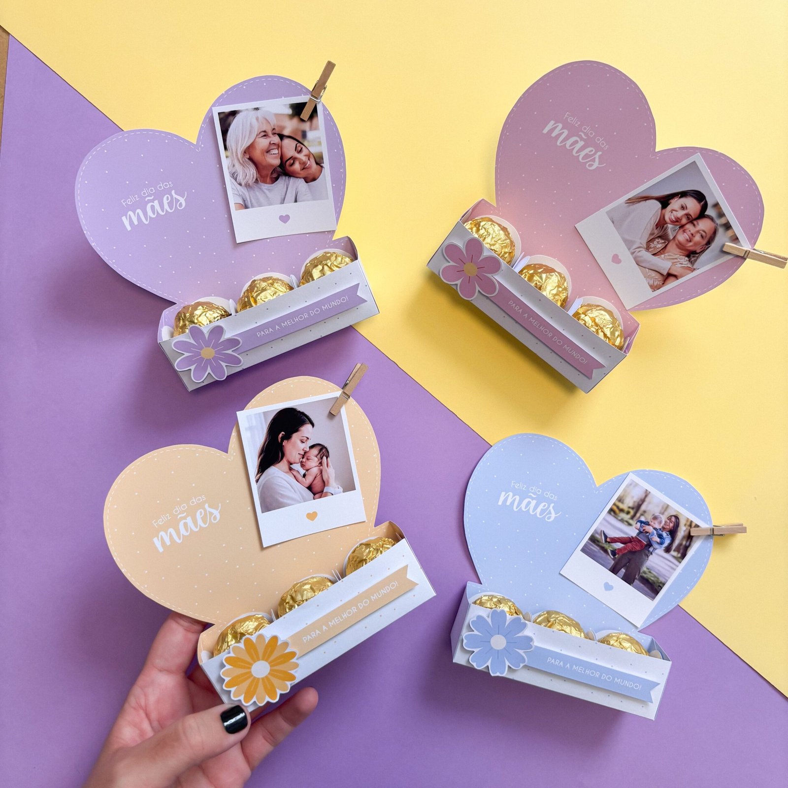 Coração 3 Doces Dia Das Mães