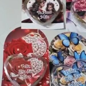 Porta Coração De Acetato Dia Das Mães