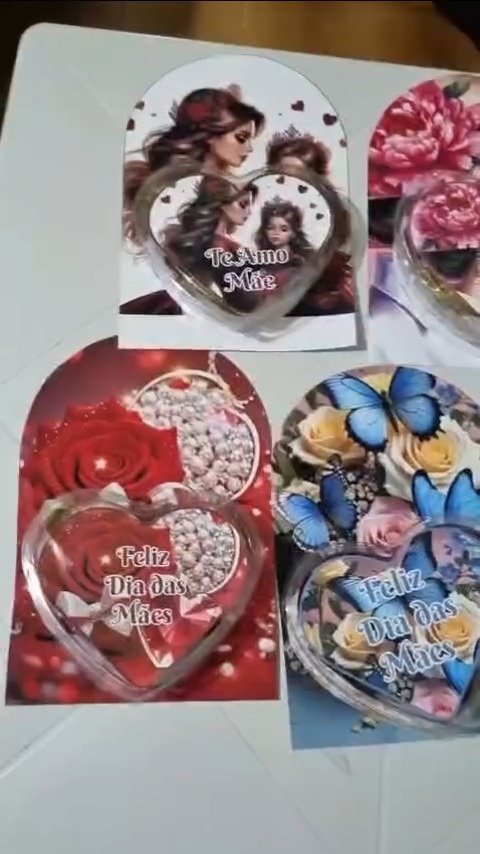 Porta Coração De Acetato Dia Das Mães