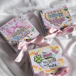 Caixinha Sabonete Quadrada Dia Das Mães