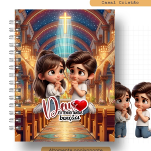 Capa Casal Cristão Cabelos Castanhos