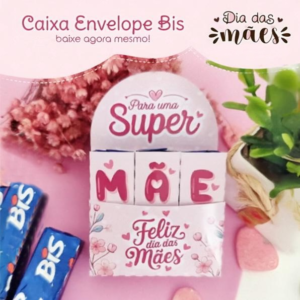 Caixa Envelope Bis Dia Das Mães